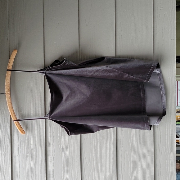 Old Navy Soft Velvety Dark Grey Tank Top - Picture 3 of 8